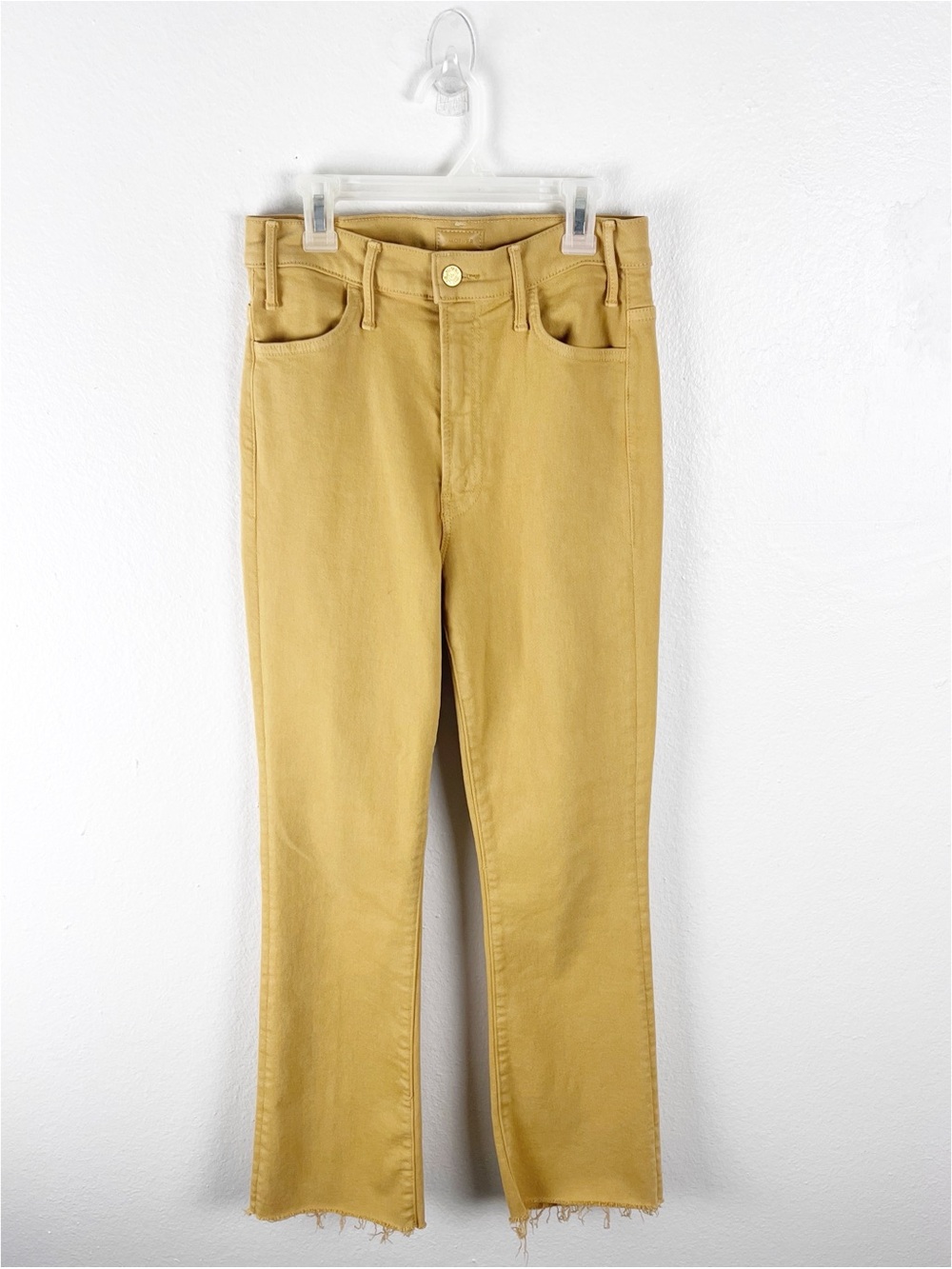 MOTHER The Hustler Ankle Fray Hem High Rise Jeans Size 28 Preppy Casual Boho